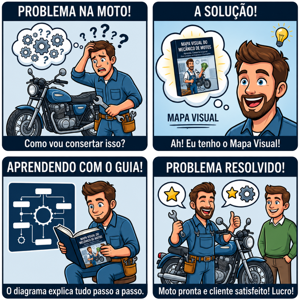Mapa Visual do Mecânico - Oportunidade de Renda