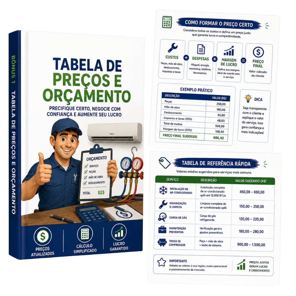 Tabela de Preços e Orçamento
