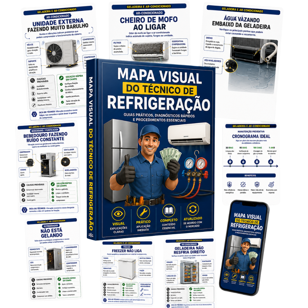 Mapa Visual do Técnico de Refrigeração